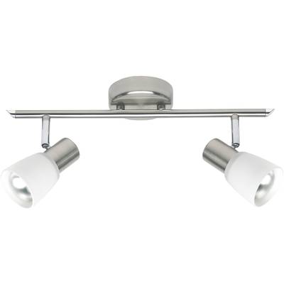 Brilliant Luca 35813/77 Loft-spotlights LED (RGB) E14 80 W Rustfrit stål, Krom, Hvid