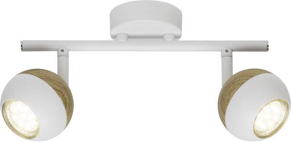 Brilliant Scan G59413/75 Loft-spotlights LED (RGB) GU10  6 W Hvid, Træ (lys)