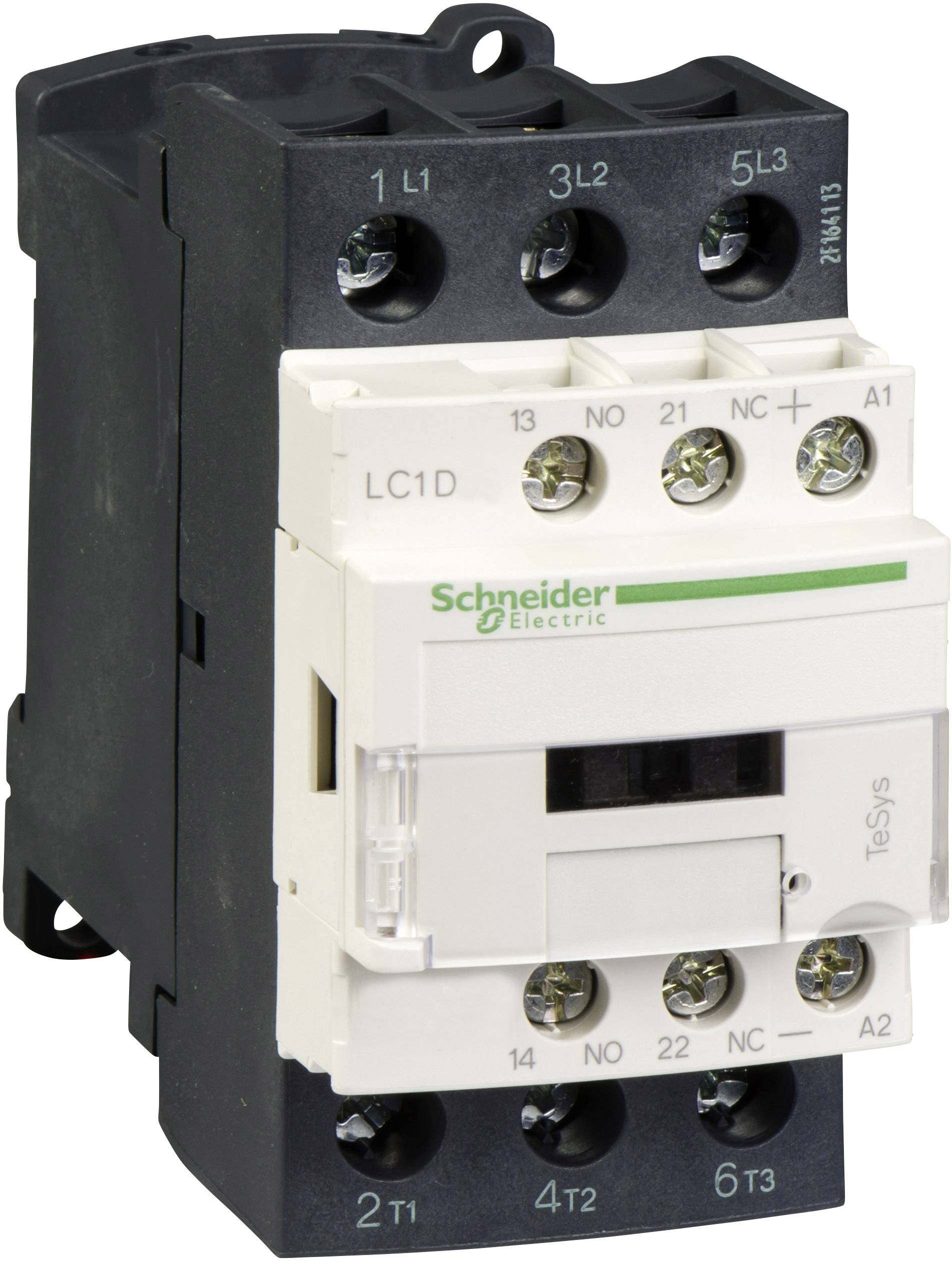 Et trepolet effektrelæ fra Schneider Electric, model LC1D, til industrielle anvendelser til styring af strømkredse.