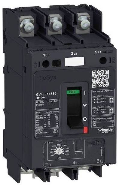 Schneider Electric GV4LE07S6 GV4LE07S6 Motorværn 1 stk-0