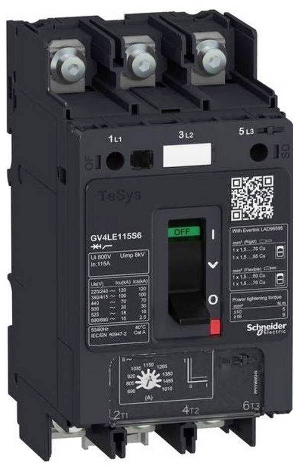 Schneider Electric GV4LE07S6 GV4LE07S6 Motorværn 1 stk