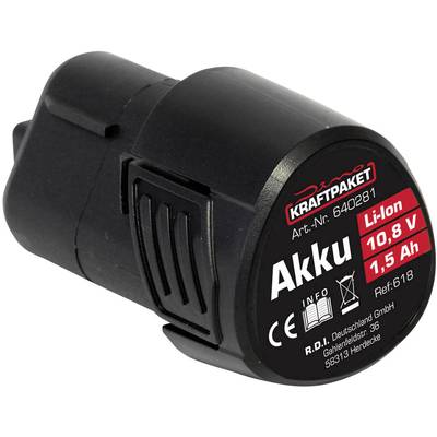 Dino KRAFTPAKET AKKU 10,8V 1,5 Ah für Akku-Poliermaschine 640256 640281 Værktøjsbatteri 10.8 V 1.5 Ah Litium