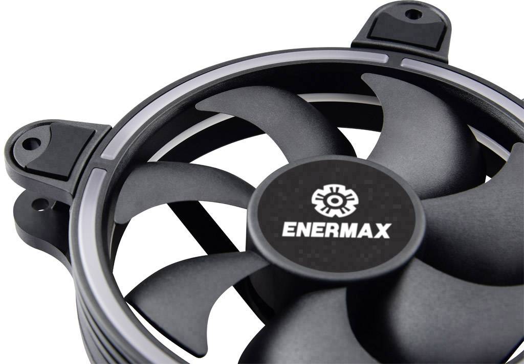Enermax 6x Kit T.B. RGB PC-kabinet-blæser Sort, RGB (B x H x T) 120 x 120 x 25 mm Inkl. LED-belysning-7