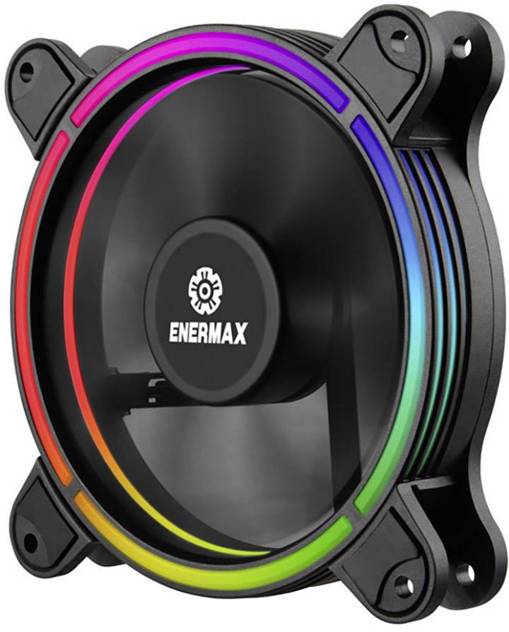 Enermax 6x Kit T.B. RGB PC-kabinet-blæser Sort, RGB (B x H x T) 120 x 120 x 25 mm Inkl. LED-belysning-8