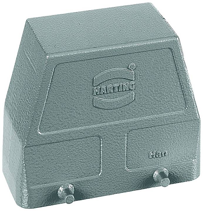 HARTING metalindhus. Robust, rektangulær kabinet, velegnet til industrielle stikforbindelser.