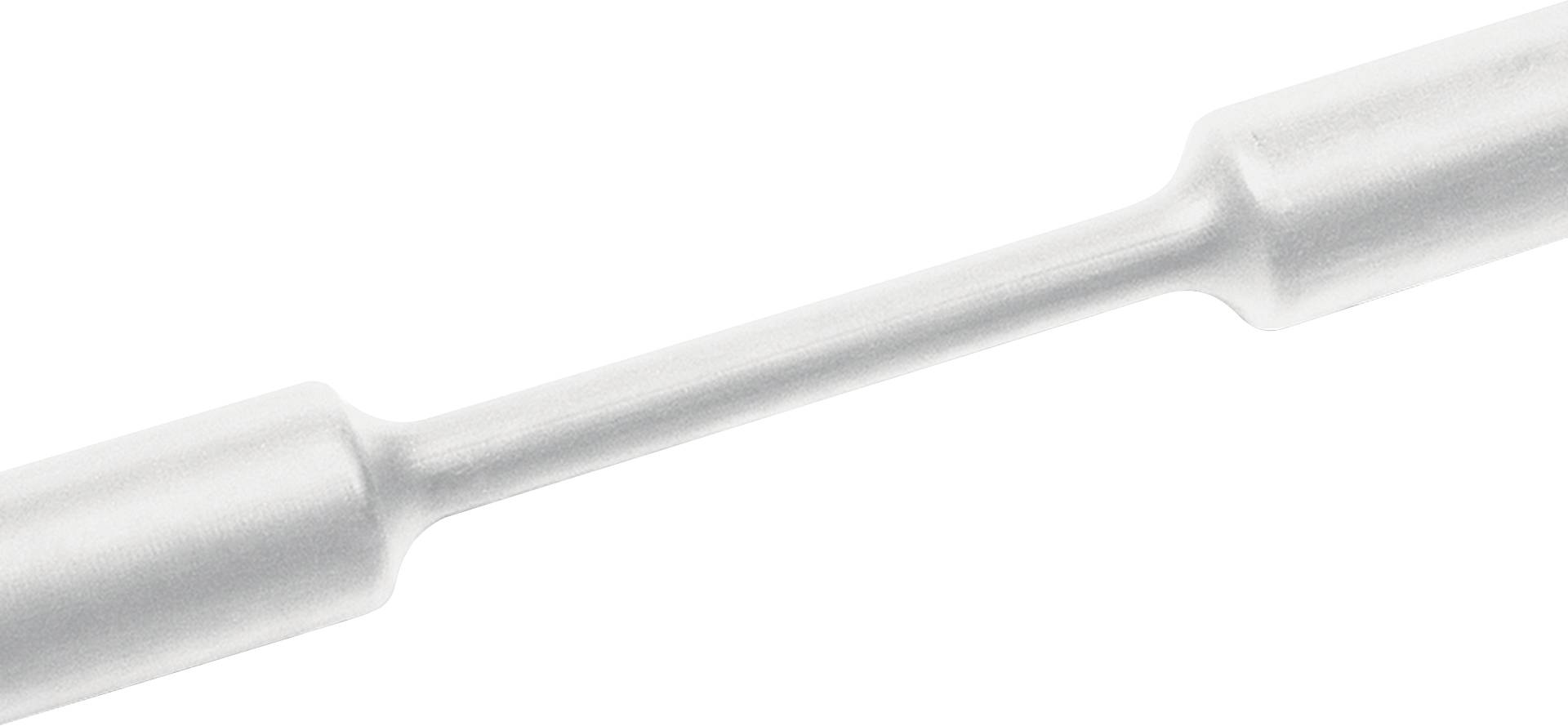 HellermannTyton 333-34009 Krympeslange uden lim Hvid 40 mm 13 mm Krympningshastighed:3:1 Metervare