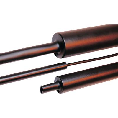 HellermannTyton 323-50300 Krympeslange med lim Sort 30 mm 8 mm Krympningshastighed:4:1 1 m