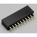 TRU COMPONENTS Bøsningsliste (standard) Antal rækker: 2 Poltal hver række: 2 TC-2506429 1 stk