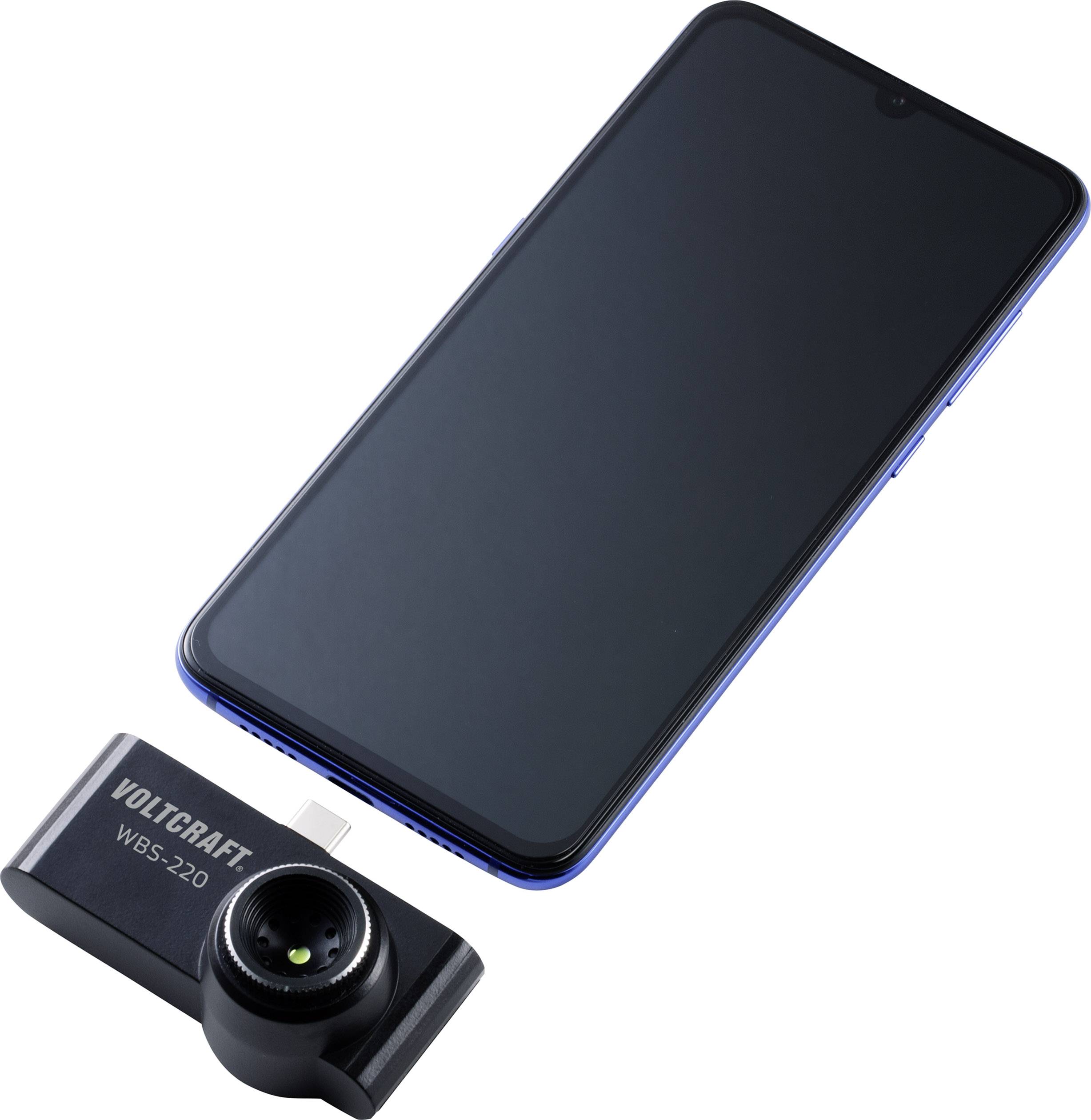 VOLTCRAFT WBS-220 Termisk kamera til mobiltelefon -10 til 330 °C 206 x 156 Pixel 9 Hz USB-C®-tilslutning til Android enh-6