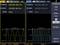 To Danish:<br><br>'To oscilloskop-skærme med kanaler CH1 og CH2. Begge viser sinusbølger. CH1: 300 kHz, CH2: 100 kHz. Deviation, form: Sinus.'
