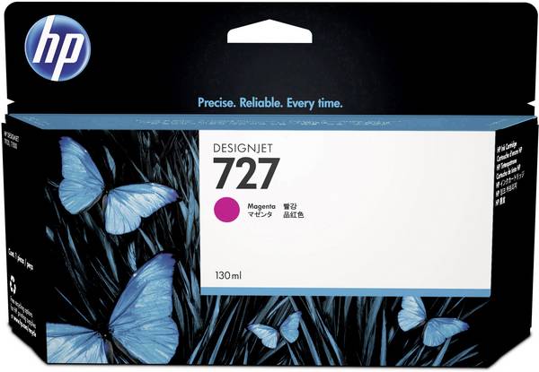HP Blæk 727 Original Magenta 130 ml B3P20A 1 stk