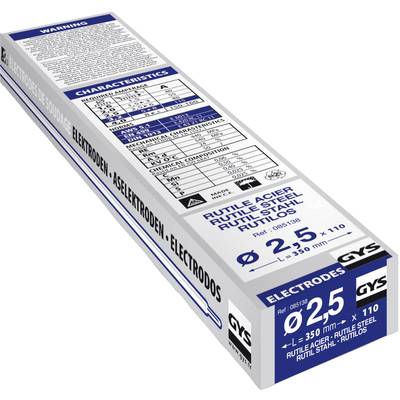 GYS Svejseelektroder 110 stk (Ø x L) 2.5 mm x 350 mm 80 A (max.)