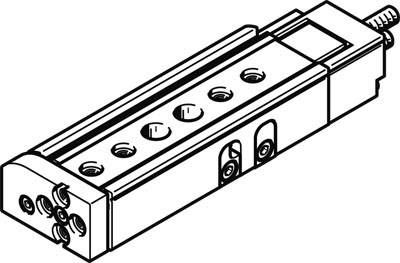 FESTO Mini-slæder 543912 DGSL-4-30-PA Kabinetmateriale: Aluminium smedejern Slaglængde: 30 mm 1 stk