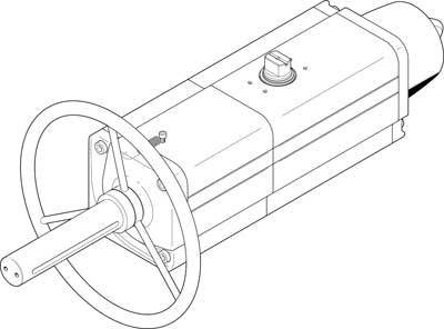 Ledningsdiagram for en elmotor med styrehåndtag og tilslutningsværdier, viser mekaniske komponenter og forbindelsesmuligheder.