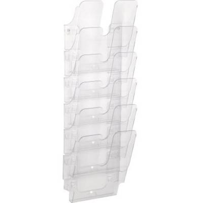 Durable FLEXIPLUS 6 A4 1700008401 Brochureholder Transparent A4 Antal rum 6 1 stk (L x B x H) 247 x 247 x 1080 mm