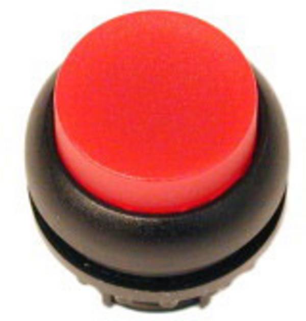 Eaton  216968  M22S-DLH-R  Lystrykknap  Frontring plastic  Knap  Rød      1 stk  Piece