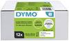 DYMO Mærkatrulle 89 x 36 mm Papir Hvid 3120 stk Permanent vedhæftningsevne 2093093 Adresseetiketter