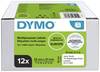 DYMO Mærkatrulle 57 x 32 mm Papir Hvid 12000 stk Permanent vedhæftningsevne 2093095 Universelle etiketter