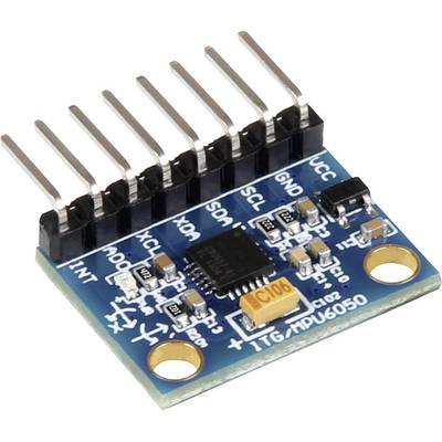 Joy-it MPU6050 Accelerationssensor Accelerationsmodul Passer til: BBC micro:bit, Arduino, Raspberry Pi®, Rock Pi, Banana