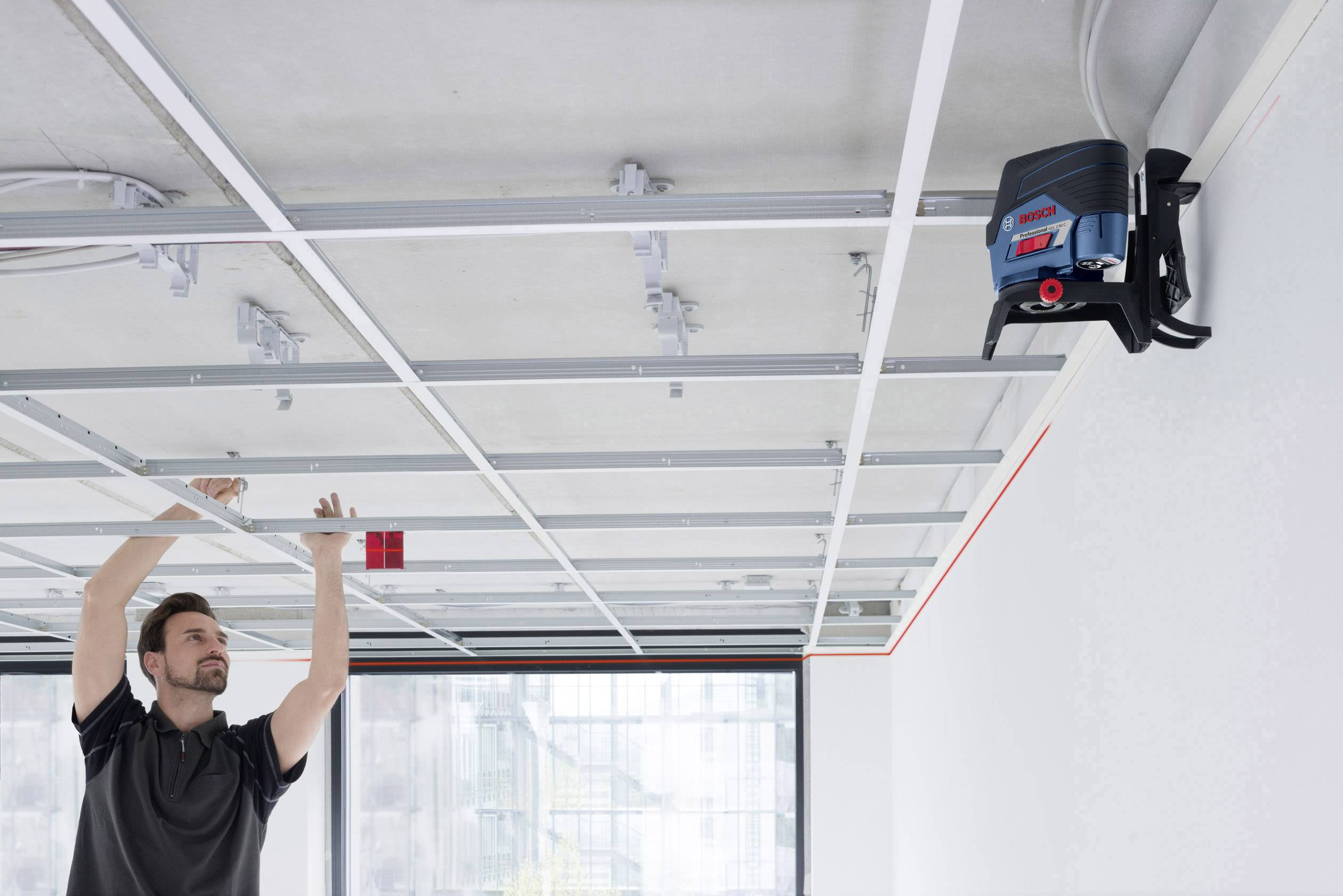 Bosch Professional GCL 2-50 C Krydslinjelaser Selvnivellerende Rækkevidde (max.): 20 m
