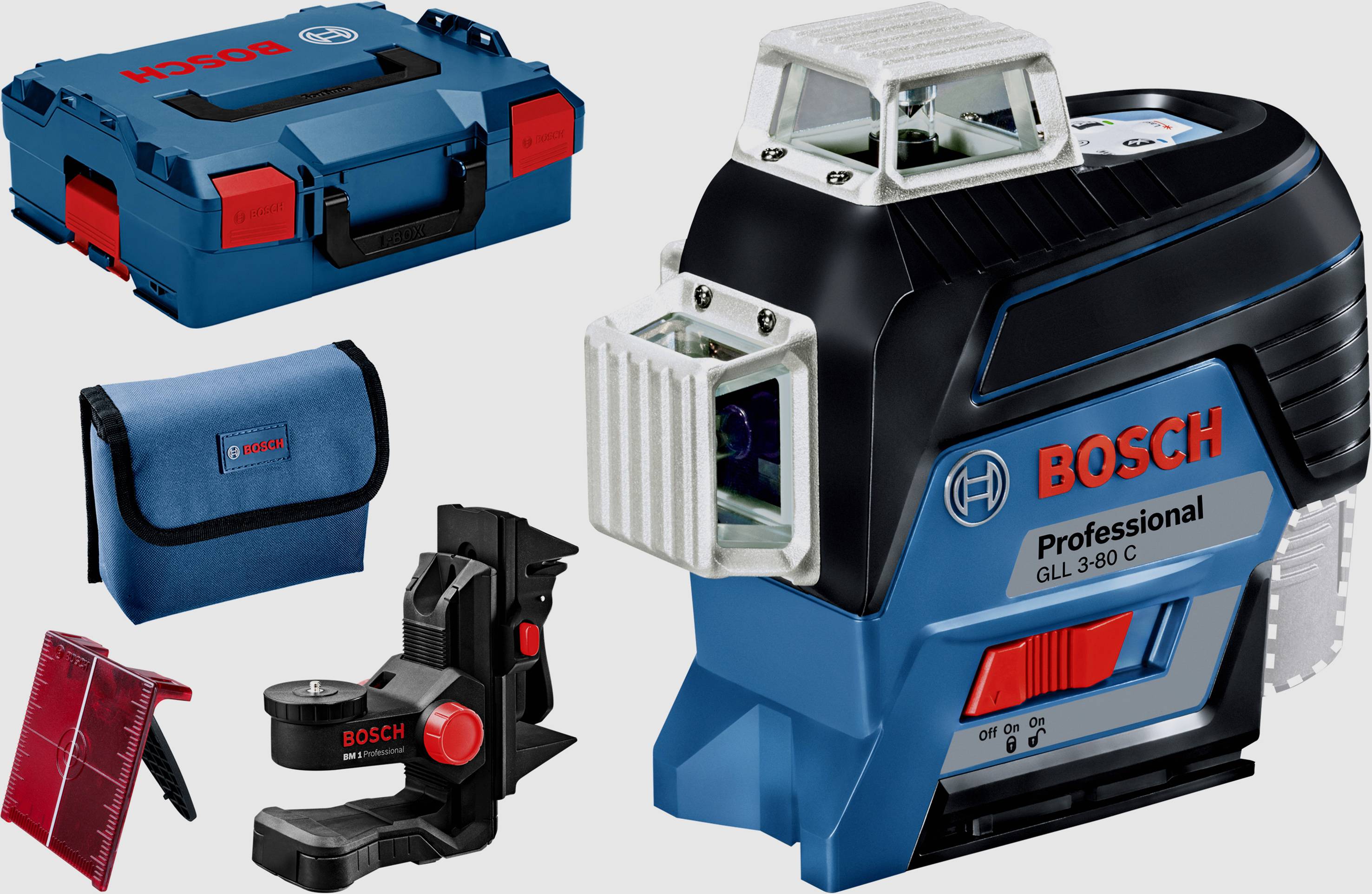Bosch Professional GLL3-80C Linjelaser Rækkevidde (max.): 120 m