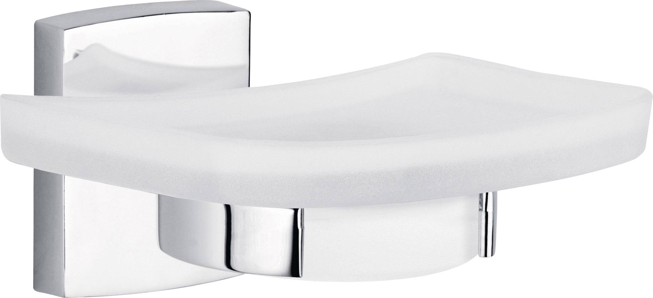 tesa klaam 40268-00000-00 Sæbeskål Krom (blank), Hvid (satineret)