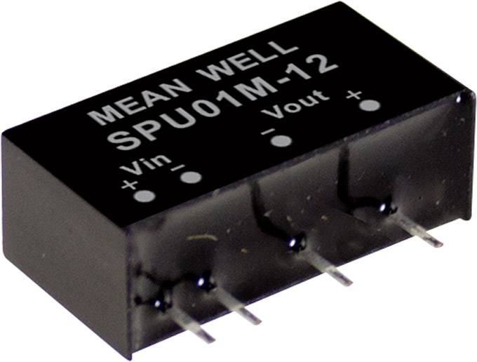 MEAN WELL SPU01N-15 DC/DC-konverteringsmodul 67 mA 1 W Antal udgange: 1 x Indhold 1 stk