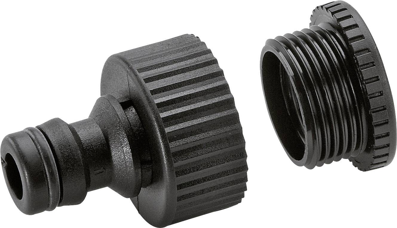 Kärcher Home & Garden 2.645-007.0 Kärcher 2.645-007.0, Schwarz Plast Hanetilslutning Stikkobling, 25 mm (1") IG, 24,2 mm (3/4") IG Sæt