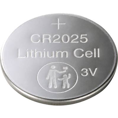 Basetech Knapcellebatteri CR 2025 3 V 4 stk 160 mAh Lithium