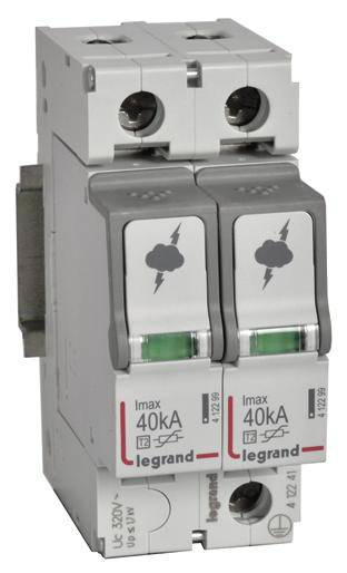 Legrand 412241 Legrand 412241 Overspændingsafleder 40 kA 1 stk-0