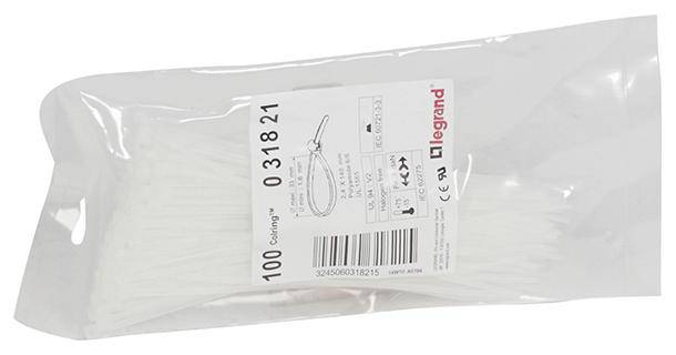 Legrand 031821 Legrand 031821 Kabelbinder 140 mm 2.40 mm Natur 1000 stk