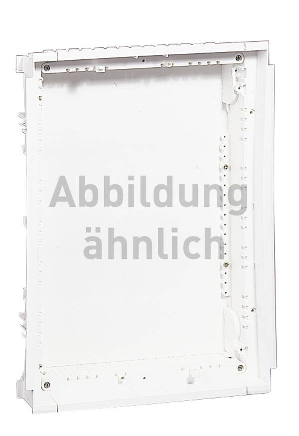 Tomt hvidt kabinet med påskriften 'Illustration svarer til'; egnet til elinstallationer eller el-tavler.