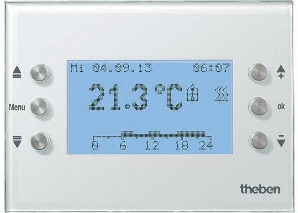 Theben KNX VARIA 826 S WH KNX Temperaturregulator