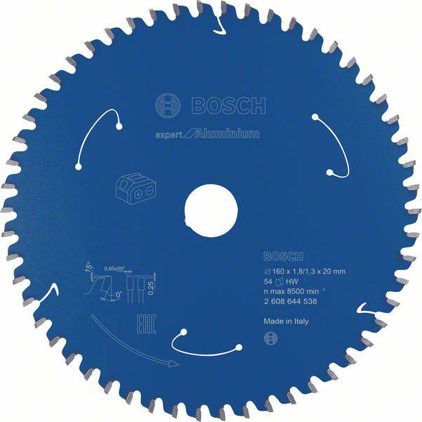 Bosch Accessories Bosch Power Tools 2608644538 Rundsavblad 160 x 20 mm Antal tænder (per tomme): 54 1 stk