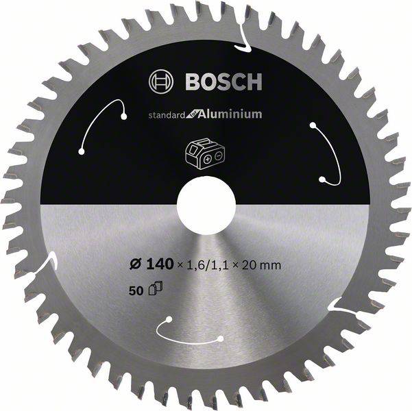 Bosch Accessories 2608837755 2608837755 Rundsavblad 140 x 20 mm Antal tænder (per tomme): 50 1 stk