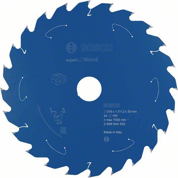 Bosch Accessories Expert for Wood 2608644520 Rundsavblad 216 x 30 mm Antal tænder (per tomme): 24 1 stk