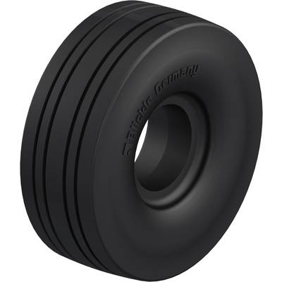 Sort bildæk med påtrykt tekst 'Bridgestone Germany' på siden, som viser et moderne, enkelt design.