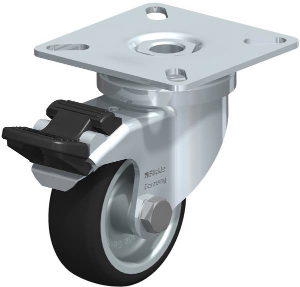 Blickle 757086 LPA-PATH 50G-FI Styrehjul med bremse Hjuldiameter: 50 mm Bæreevne (maks.): 75 kg 1 stk