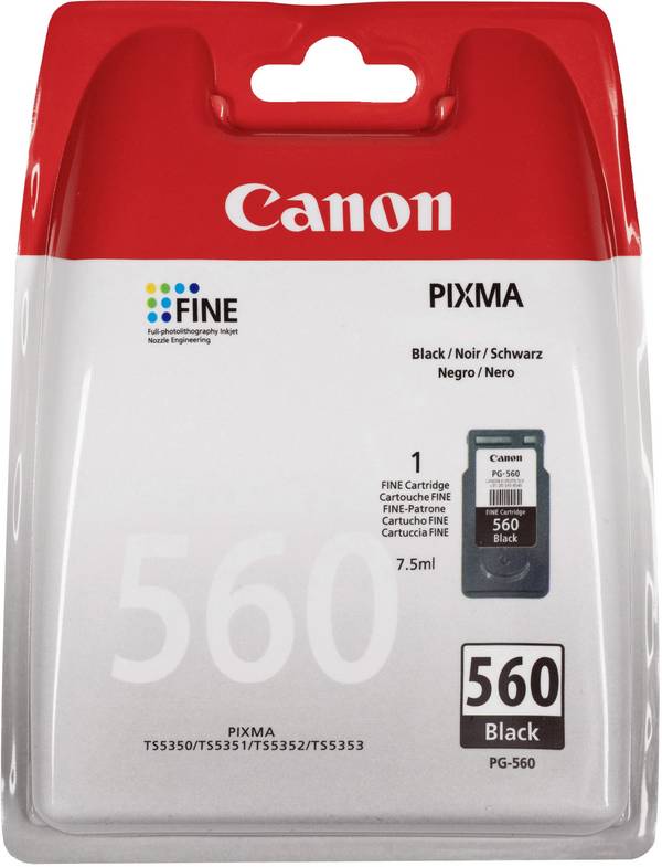 Canon Blæk PG-560 Original  Sort 3713C001