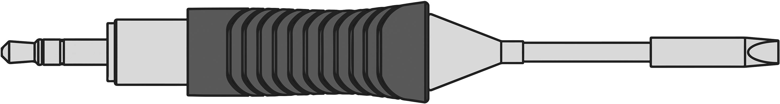 Et optisk TOSLINK-kabel med firkantet stik og riflet greb, som bruges til digitale lydtilslutninger.