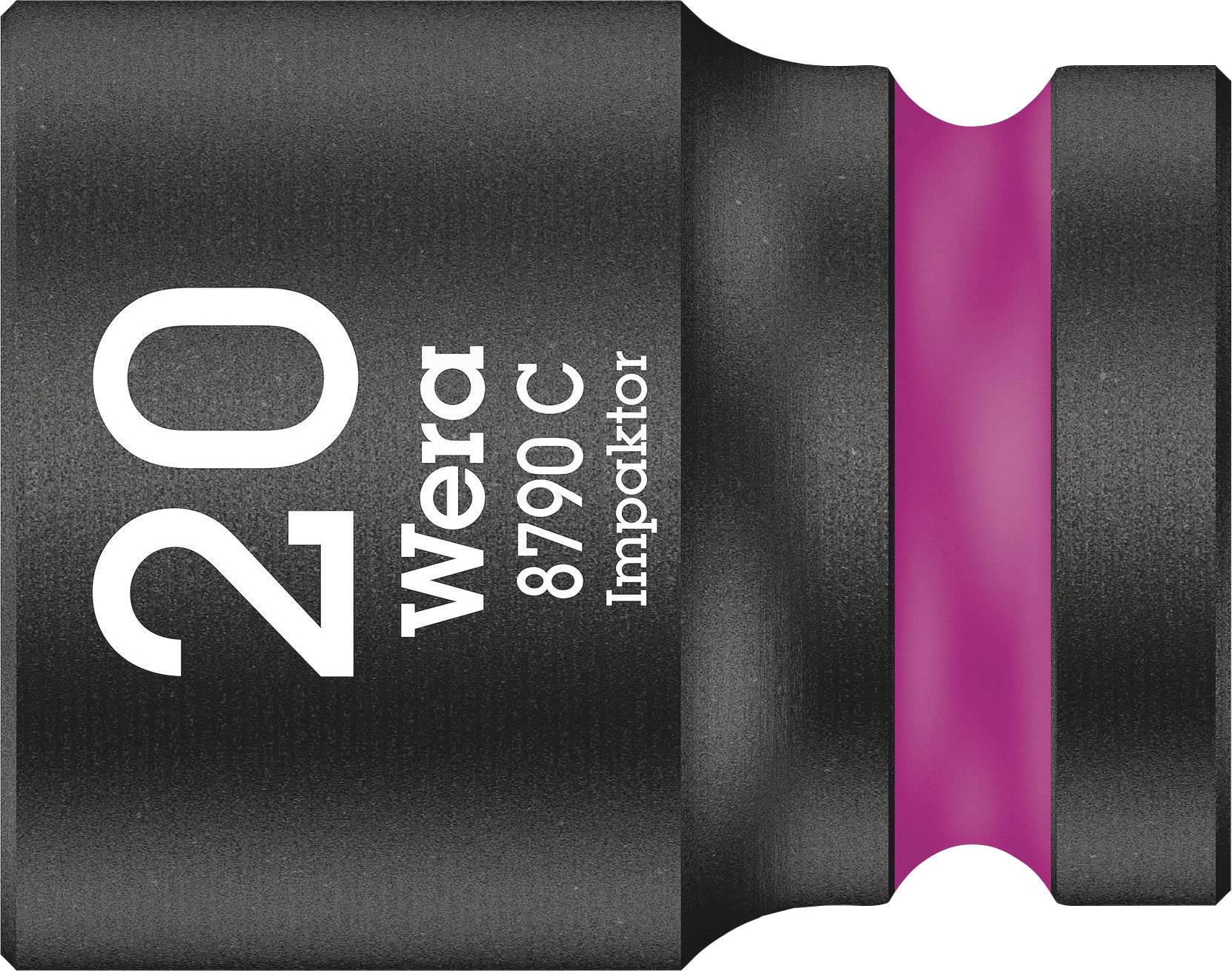 Bit fra Wera med påskriften '20 Wera 8790 C Impaktor'. Sort, robust design med pink detaljer.