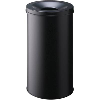 Durable Papierkorb 'Safe', Durable, Stahl, schwarz, 60 Liter, selbstverlöschend mit Flam 330701 Papirkurv 60 l (Ø x H) 3
