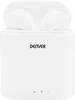 Denver TWE-36 In Ear hovedtelefoner Bluetooth® Stereo Hvid Ladeetui Mobiltelefon