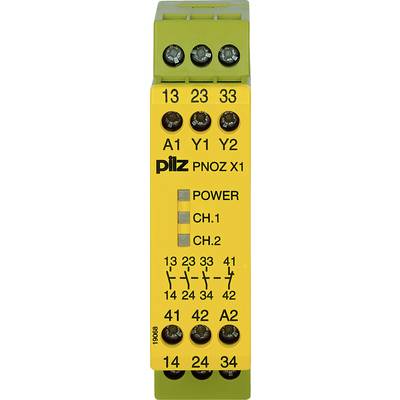Sikkerhedskontaktapparat PNOZ X1 24VAC/DC 3n/o 1n/c PILZ 3 x afbryder, 1 x brydekontakt (B x H x T) 22.5 x 87 x 121 mm 1