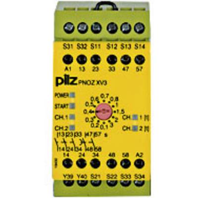 Sikkerhedskontaktapparat PNOZ XV3 3/24VDC 3n/o 2n/o t PILZ Driftsspænding (num): 24 V/DC 3 x afbryder (B x H x T) 45 x 8
