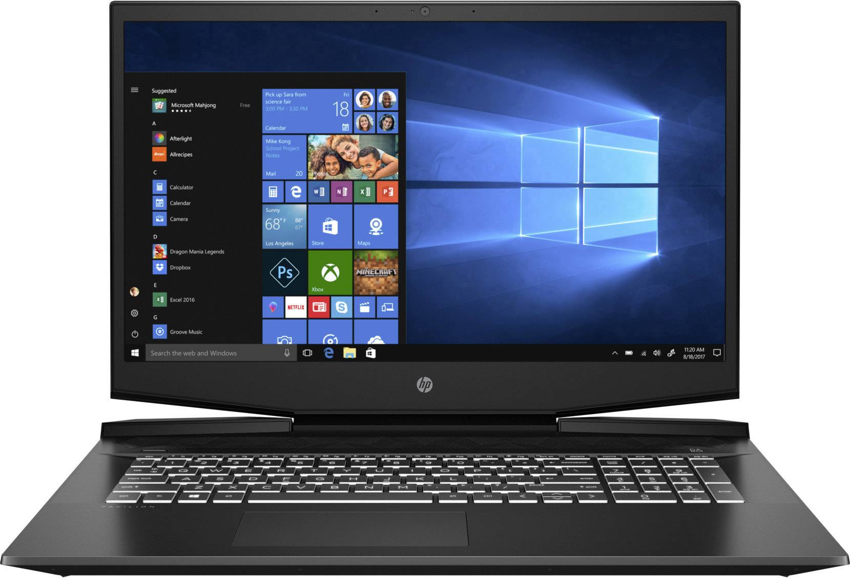 HP Gaming notebook 43.9 tommer) Full HD Intel® Core™ i7 i7-9750H 16 GB RAM 512 GB SSD GeForce GTX1650 Conradelektronik.dk