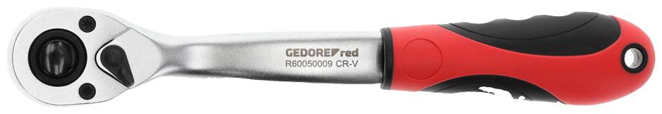 Skraldenøgle med rød og sort greb, sølvfarvet hoved og påskriften 'GEDORE red R4600000 CR-V'.