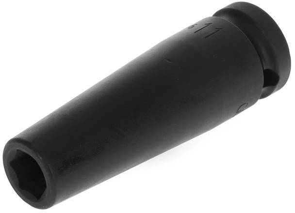 Sort plastprop, konisk formet, med afrundet spids og indvendig sekskant. Bruges til isolering eller afdækning.