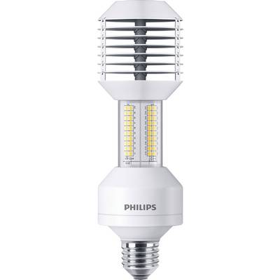 Elektronisk lampe med cylinderform, mærket 'Philips', består af lodrette LED-striber og et beskyttelsesdæksel øverst.