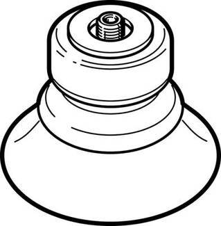 FESTO Vakuumsuger ESS-40-BU 189387 M6 Nominel dimension 3 mm Kabinetmateriale Aluminium smedejern Forseglingsmateriale PUR
